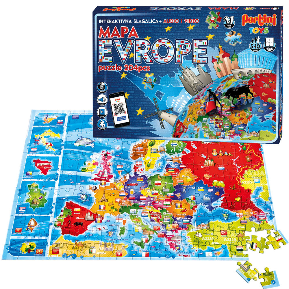 Interaktivna slagalica - Mapa Evrope