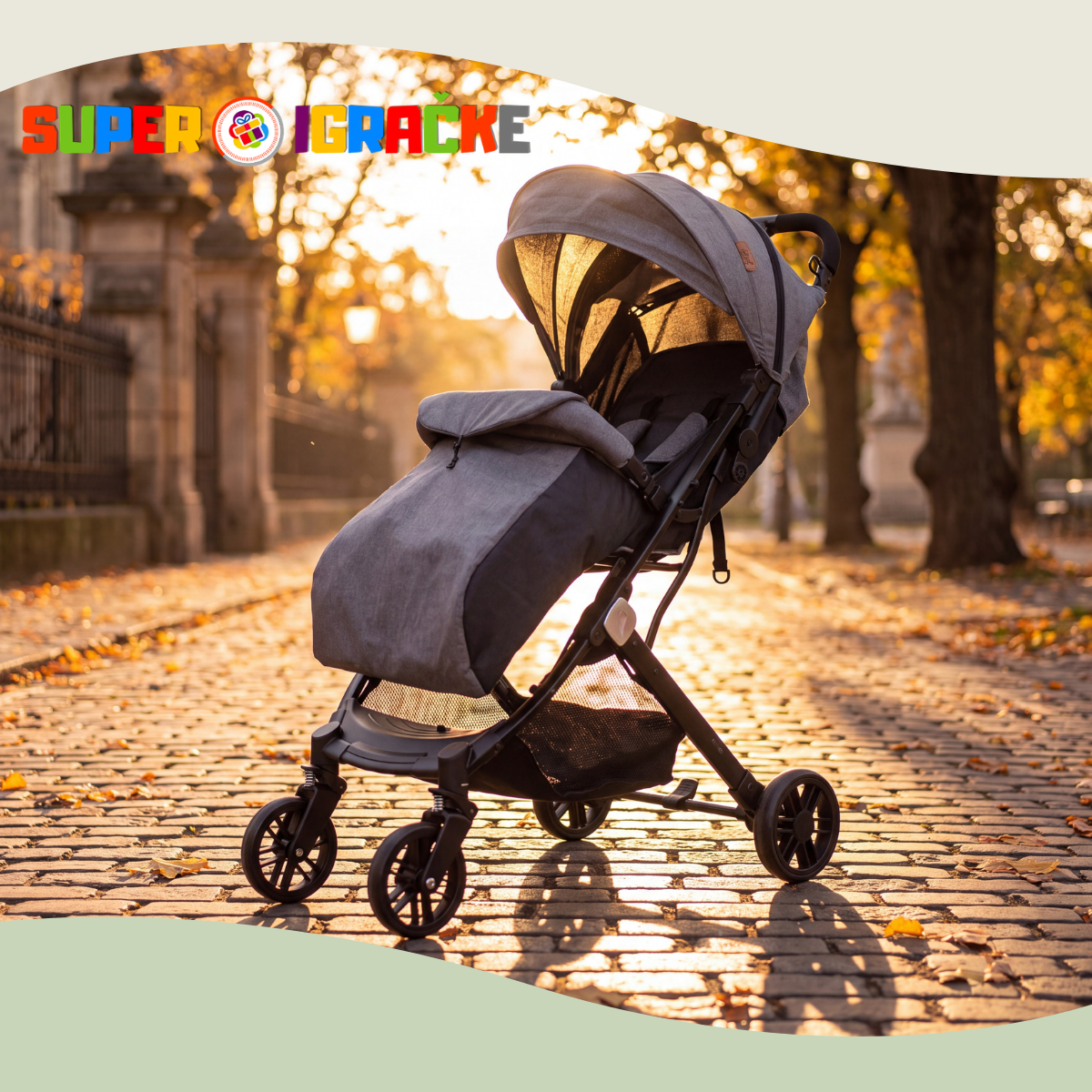 Jungle Quad kolica za bebe siva