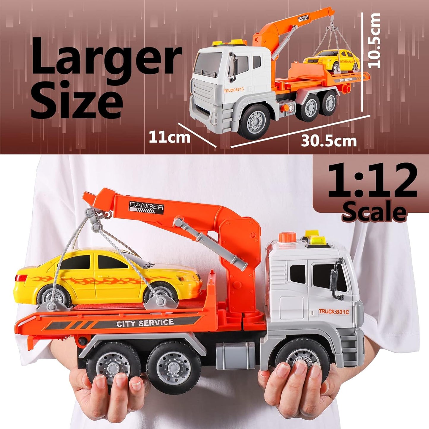 Kamion - Pauk na baterije sa autom