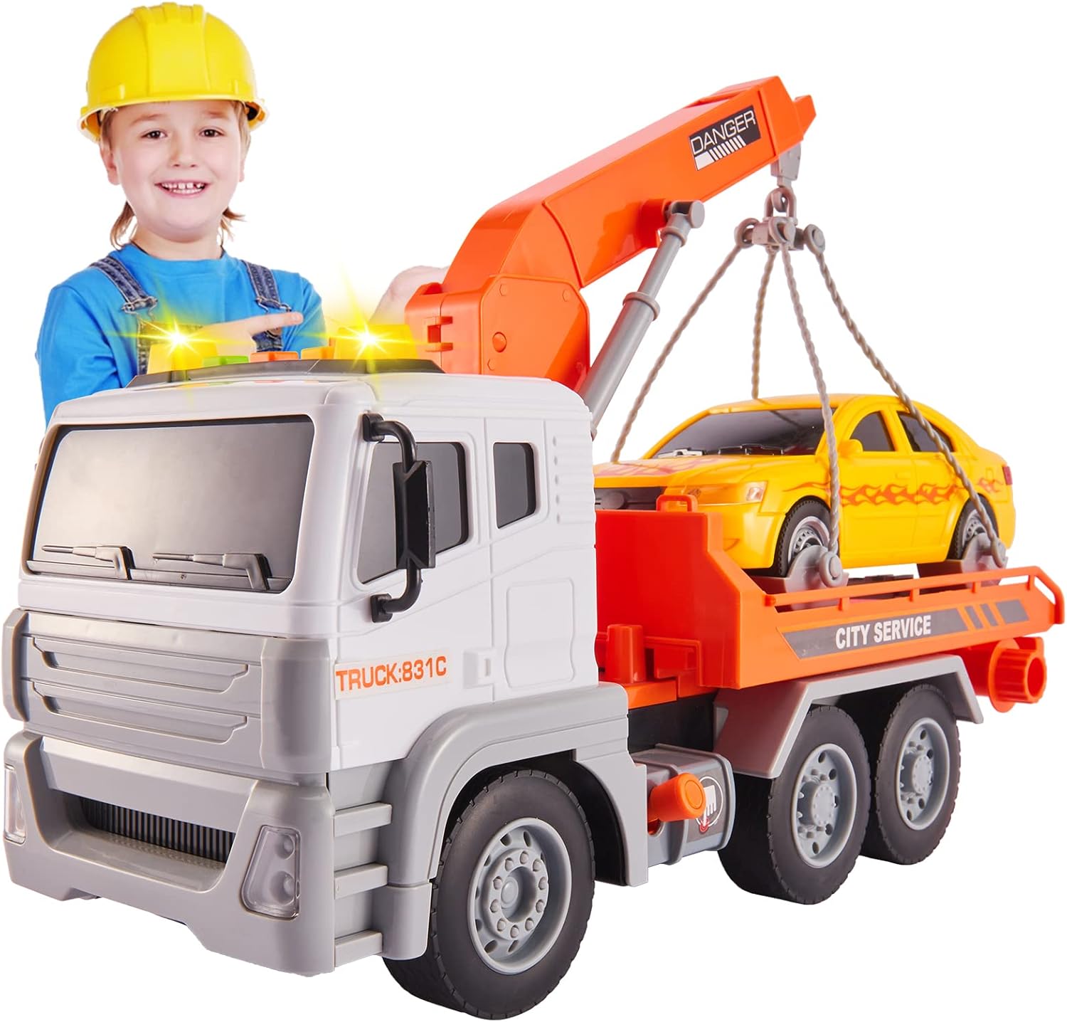 Kamion - Pauk na baterije sa autom