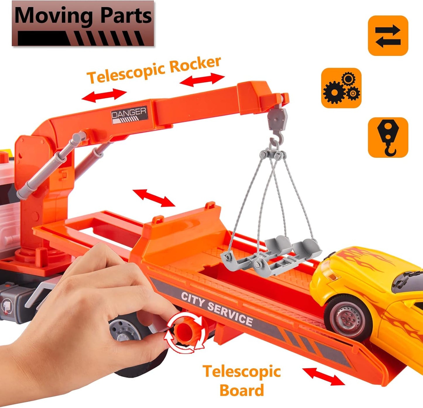 Kamion - Pauk na baterije sa autom