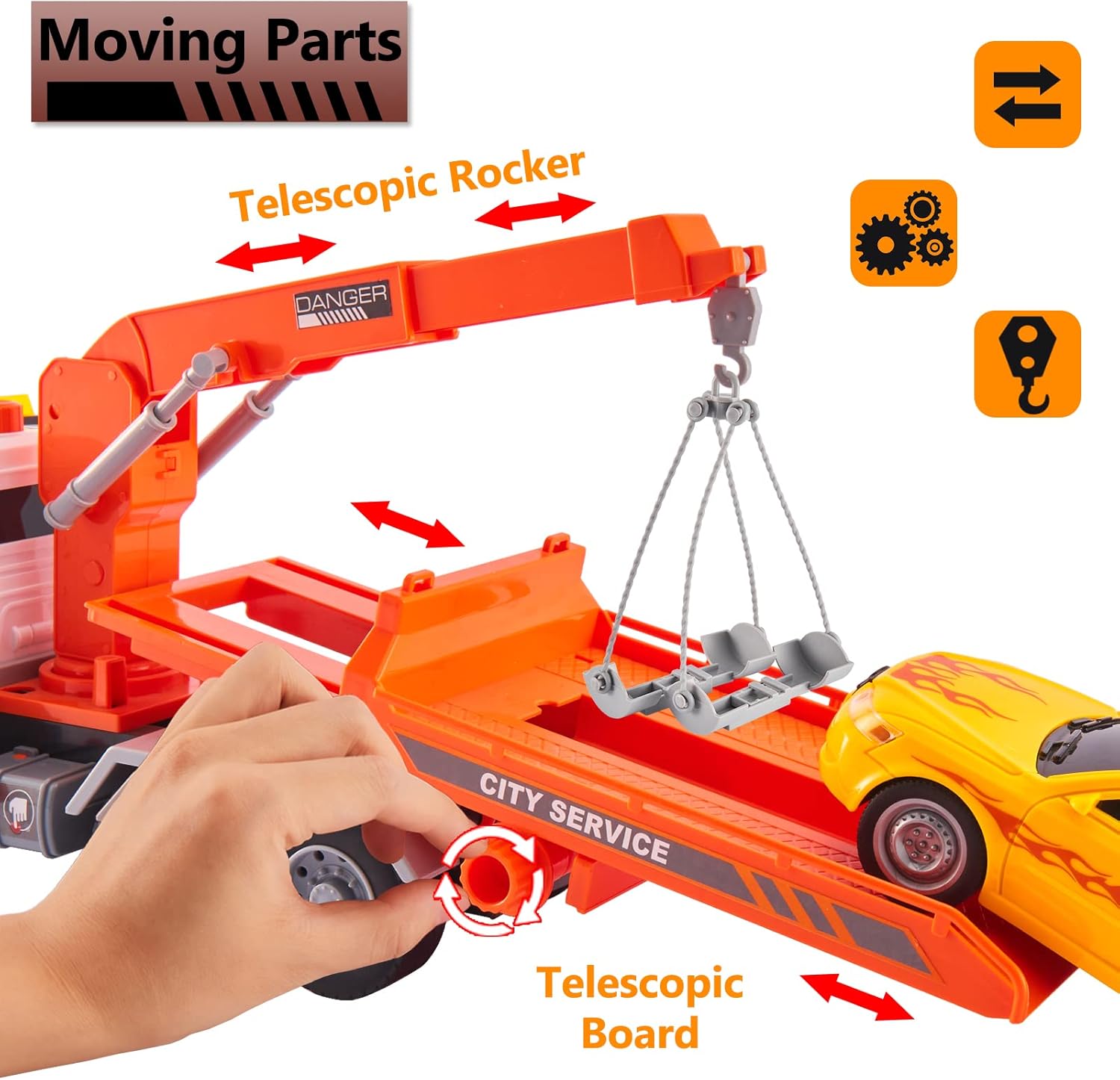 Kamion - Pauk na baterije sa autom