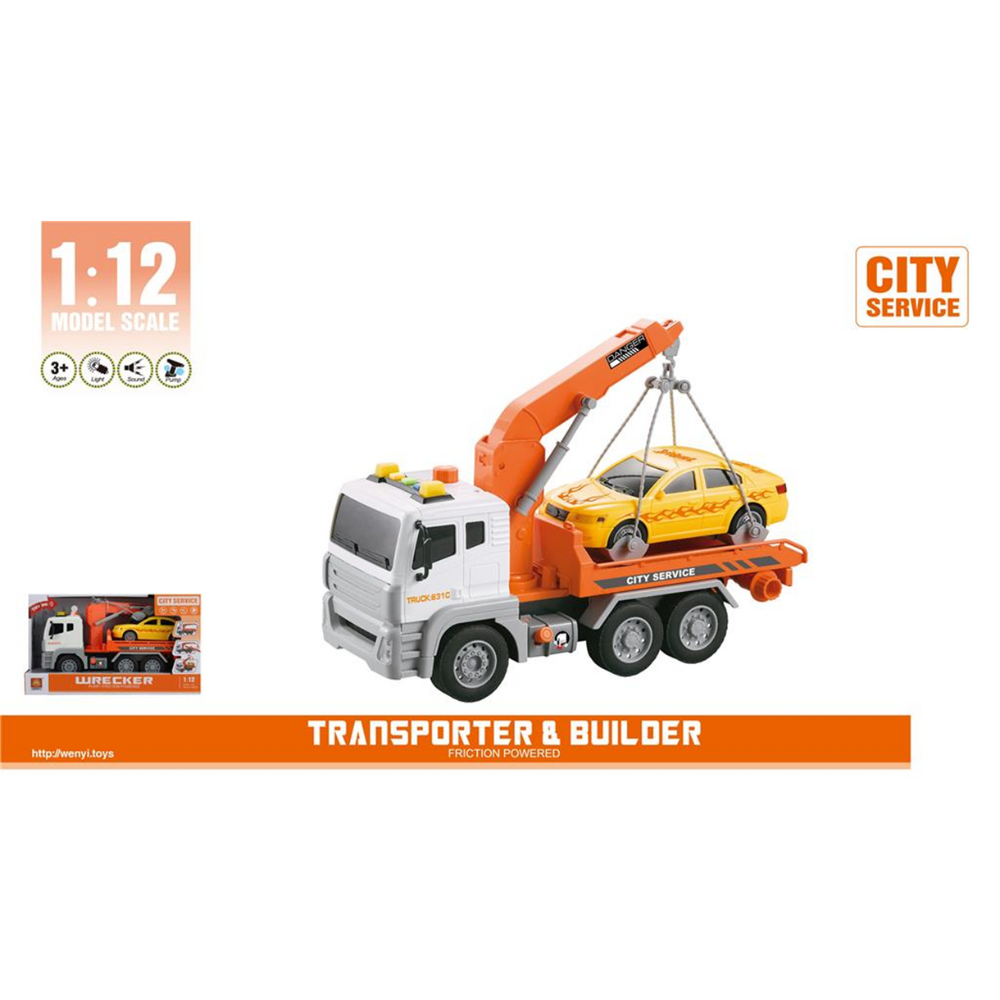 Kamion - Pauk na baterije sa autom