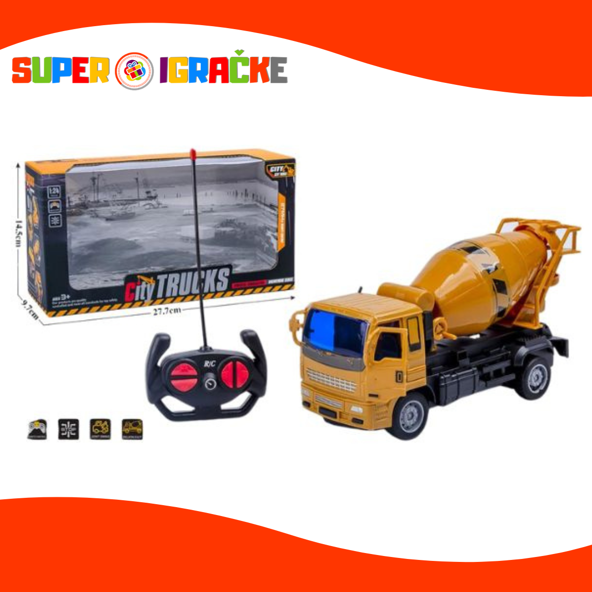 Kamion mešalica RC na daljinski