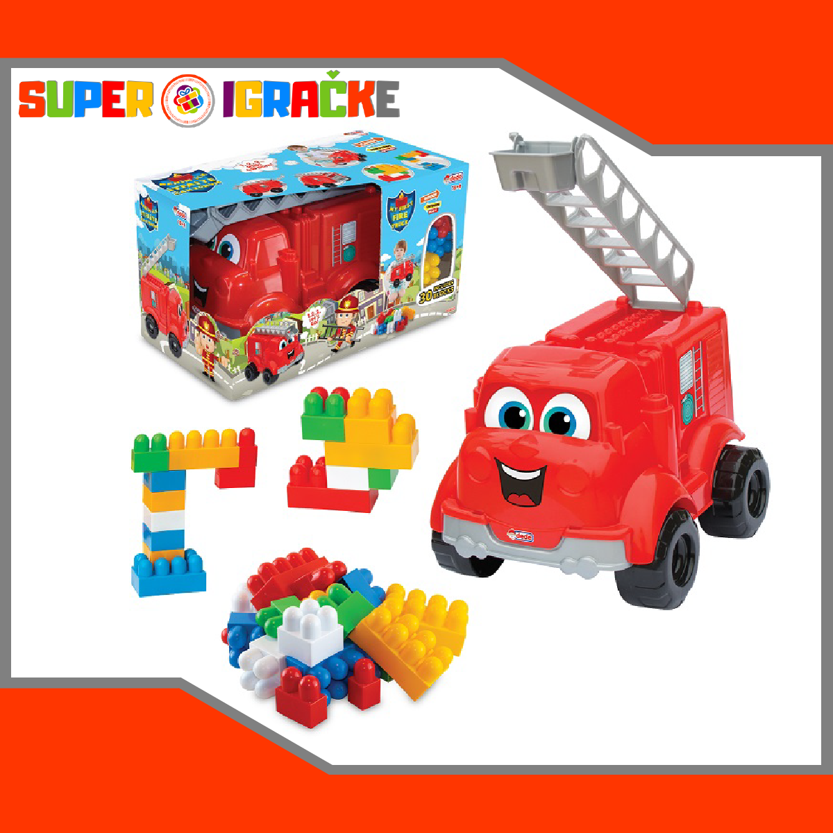 Kamion vatrogasac sa kockama