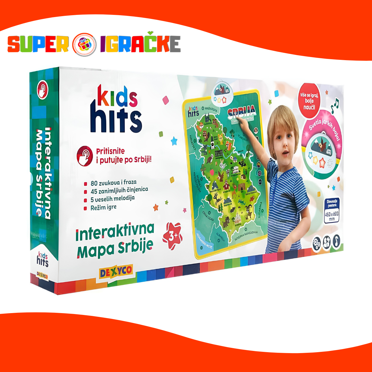 Kids Hits - Interaktivna mapa Srbije