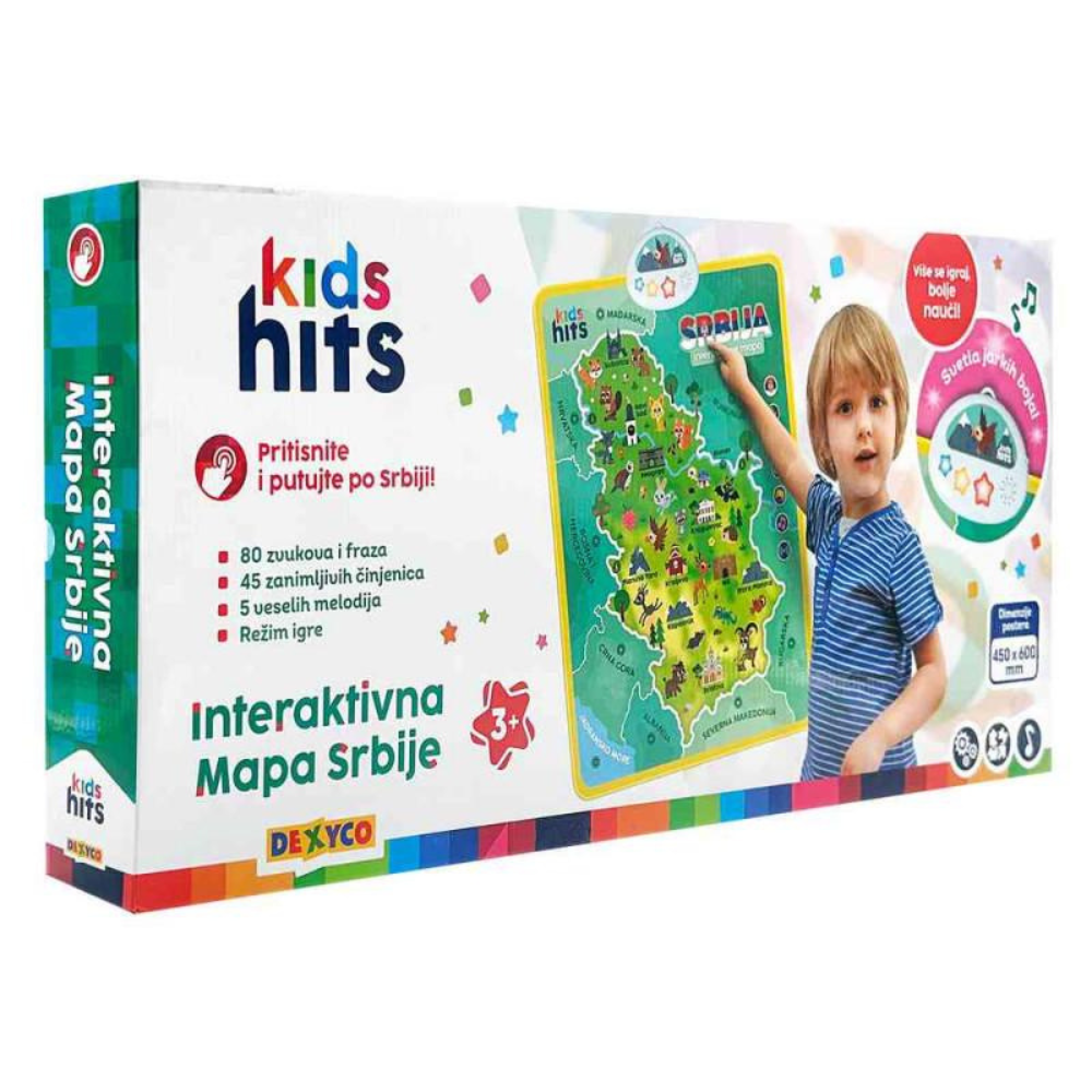 Kids Hits - Interaktivna mapa Srbije