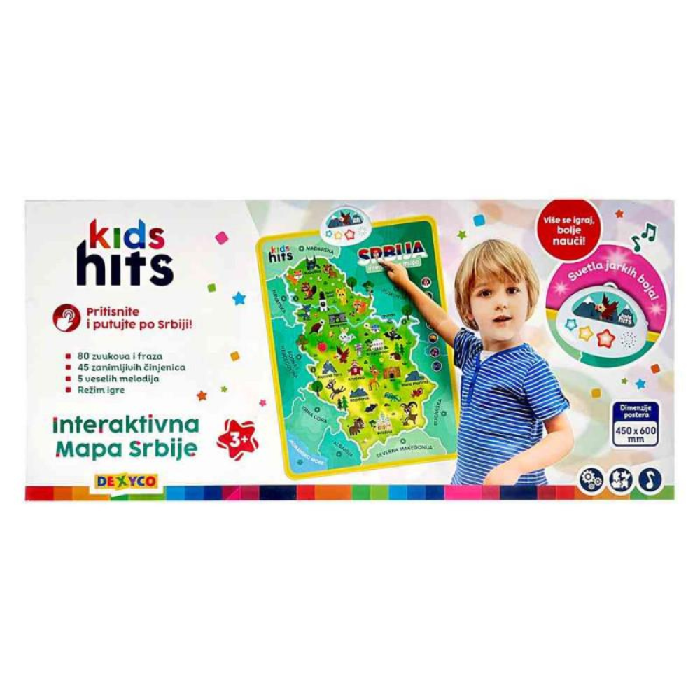 Kids Hits - Interaktivna mapa Srbije