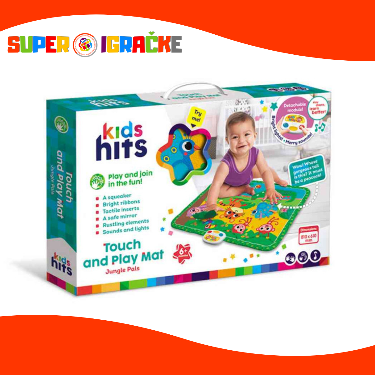 Kids Hits podna prostirka - Drugari iz džungle