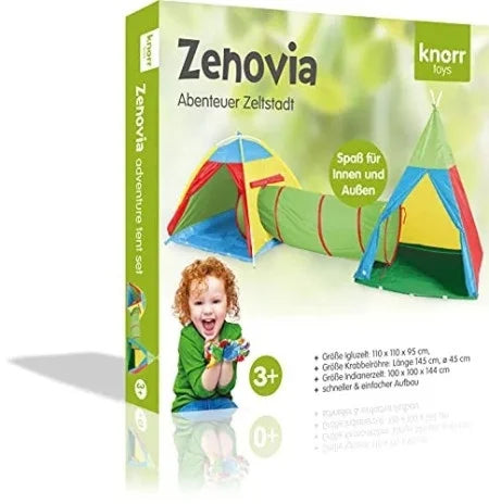 Knorrtoys šator vigvam i tunel Zenovia 3u1