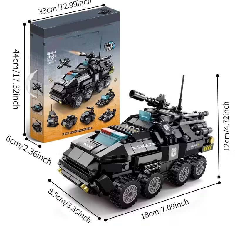 Kocke za slaganje - Policijsko vozilo 371 deo