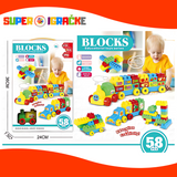 Kocke za slaganje - voz 58 delova