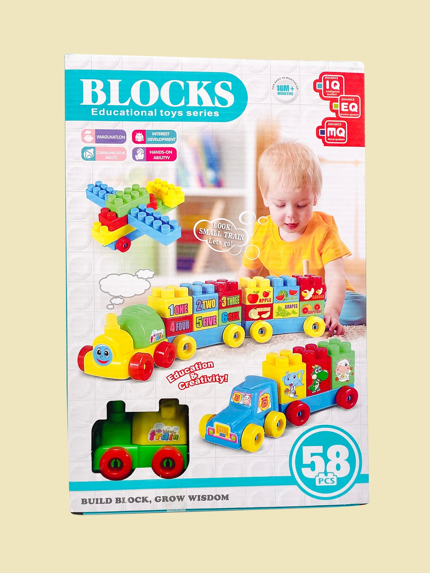 Kocke za slaganje - voz 58 delova