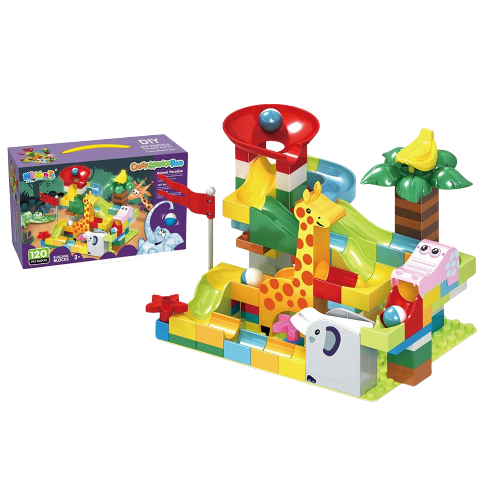 Kockice set - Kuglice i tobogan 120 delova