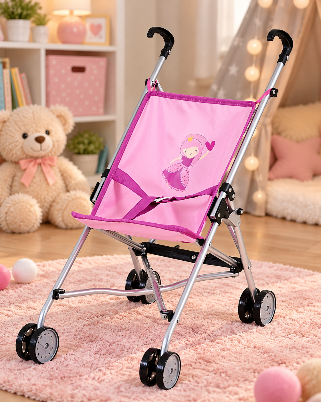 Kolica Sim princess pink