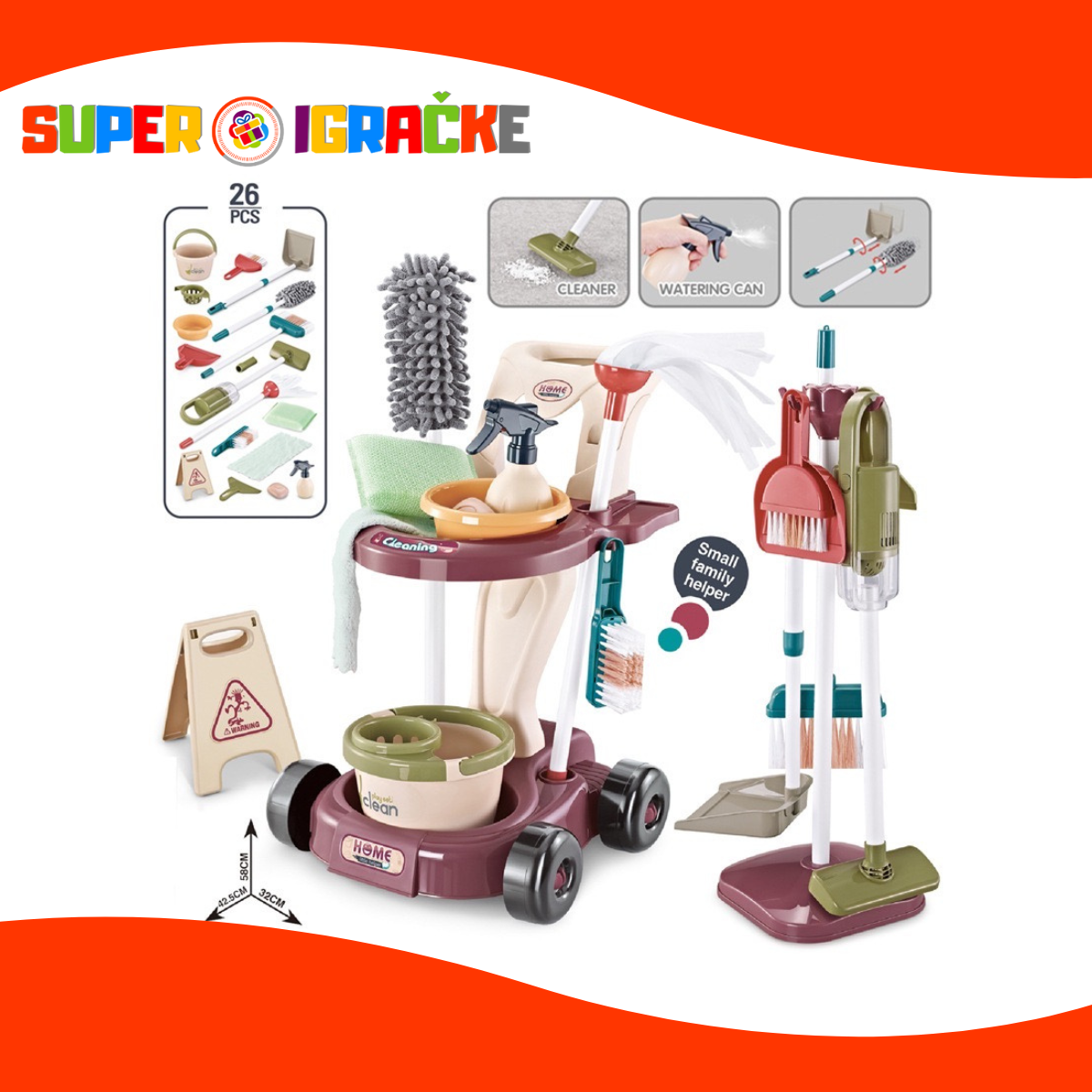 Kolica set za čišćenje