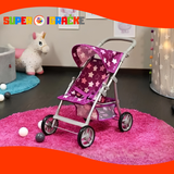 Kolica za lutke Liba Star dark pink