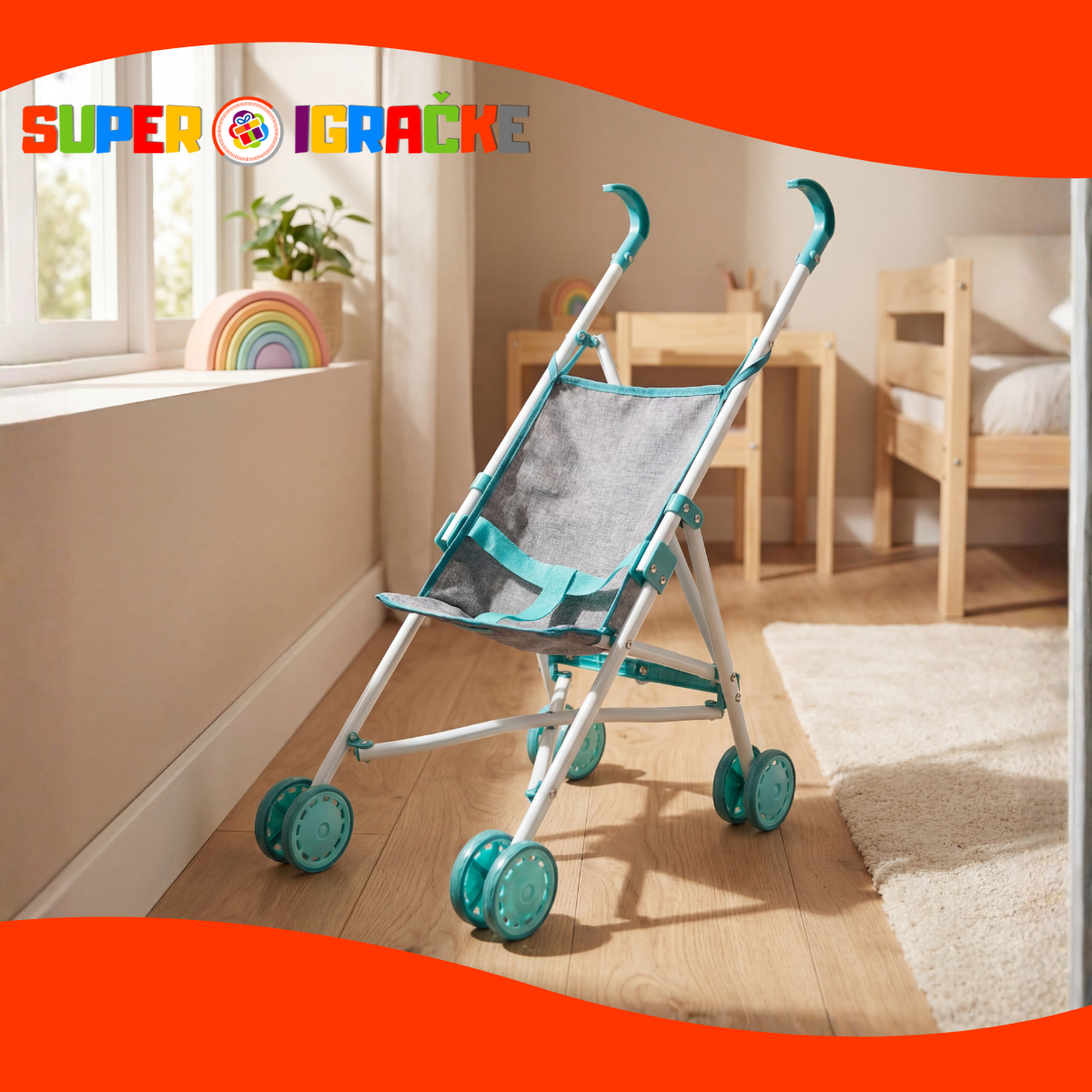 Kolica za lutku metalna