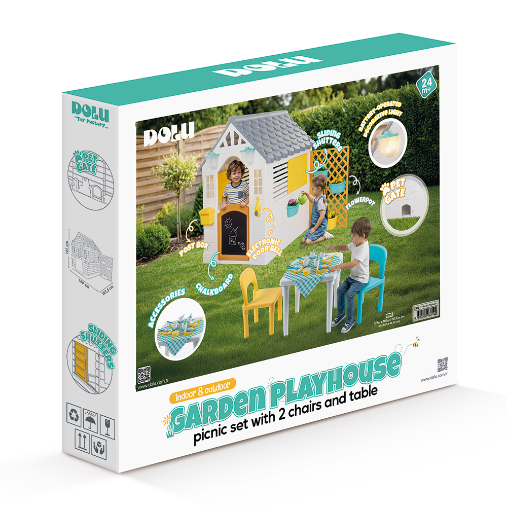 Kućica sa stolom i stolicama