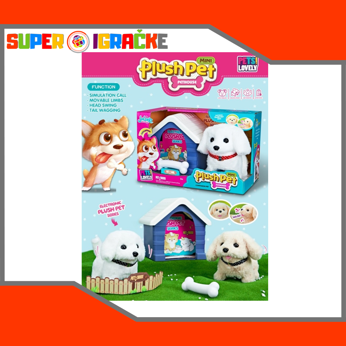 Kućica za pse sa kucom