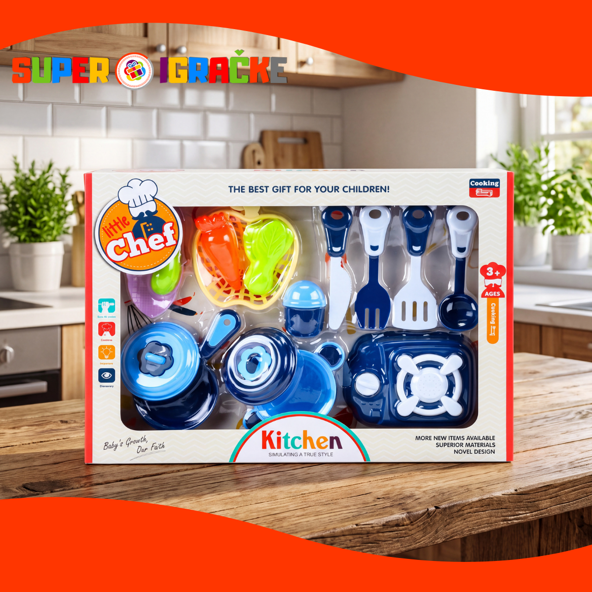 Kuhinjski set Little Chef