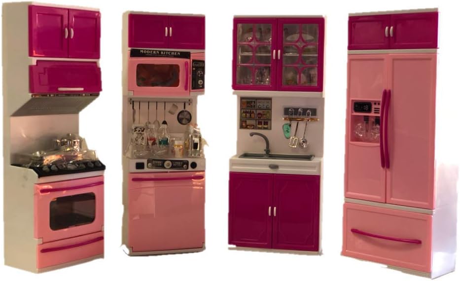 Kuhinjski set za igru roze