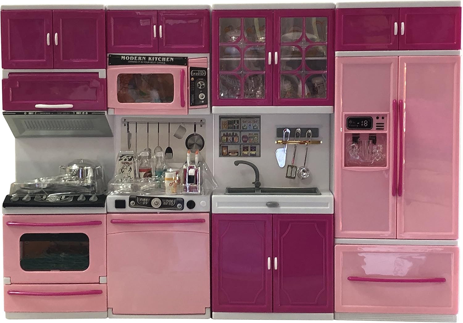 Kuhinjski set za igru roze