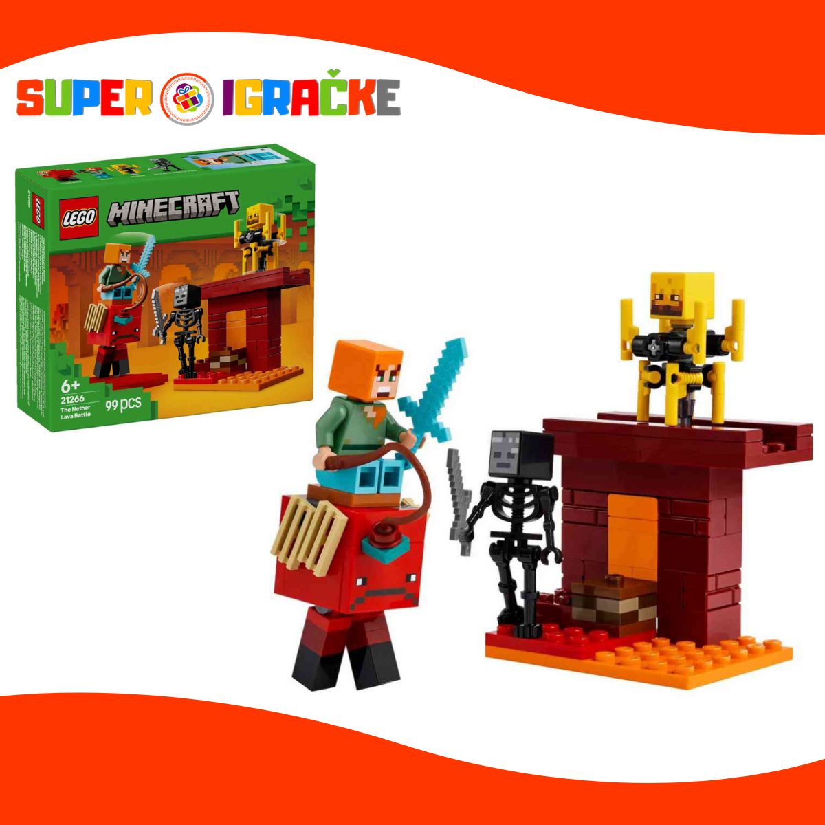 LEGO - Minecraft Nether Lava battle set