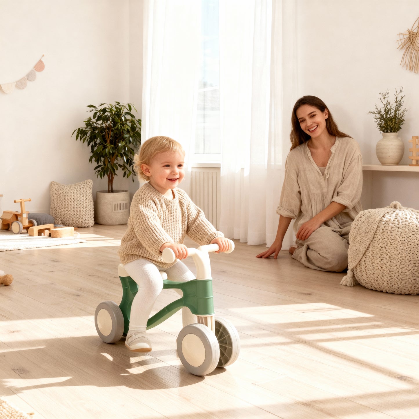 Lena toys bicikl guralica zelena