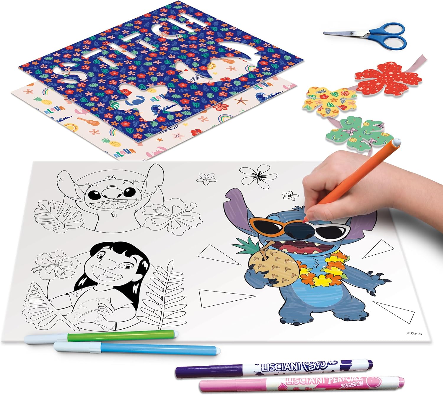 Lisciani - Stitch tabla za crtanje sa svetlom