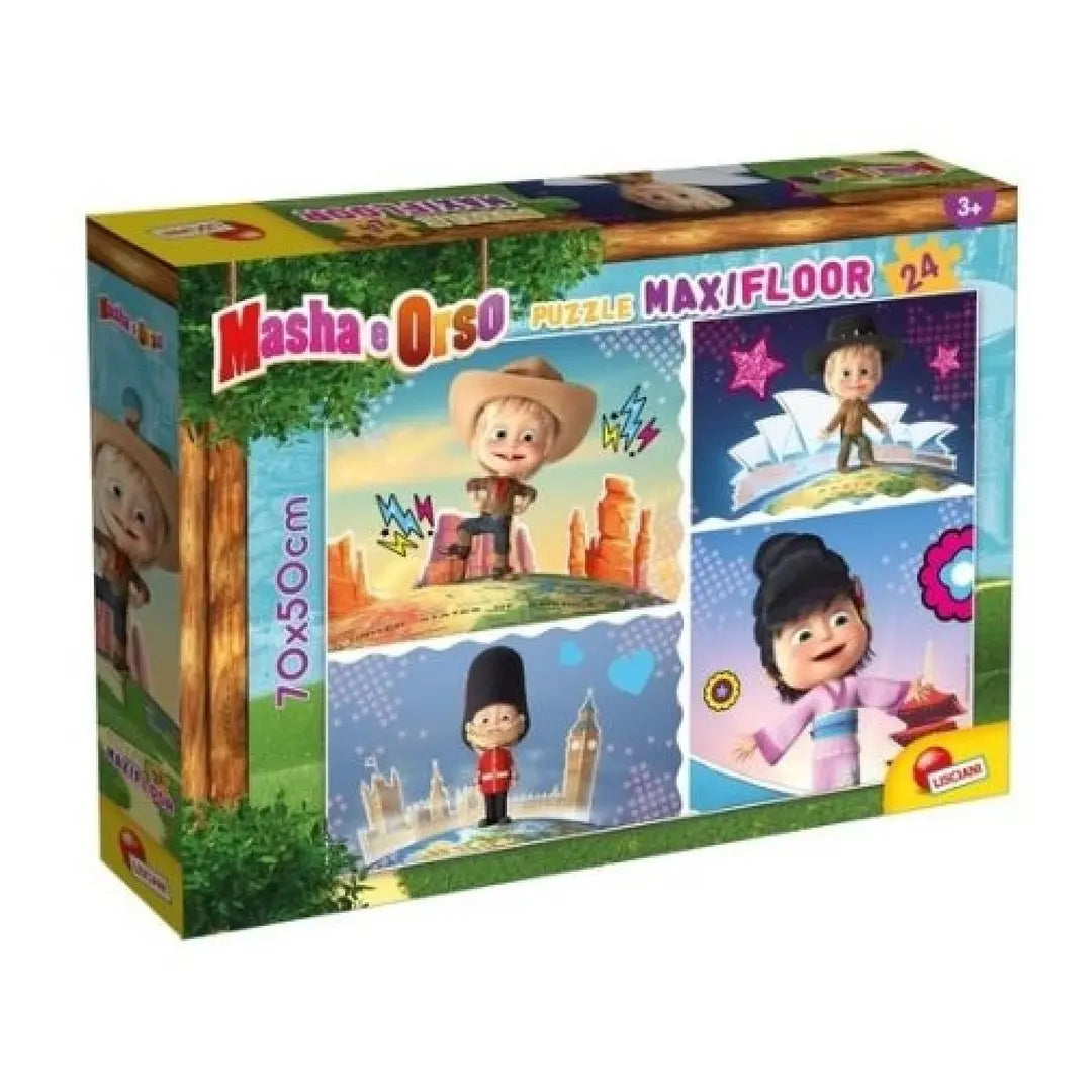 Lisciani slagalica 2 u 1 Maša i medved 24kom