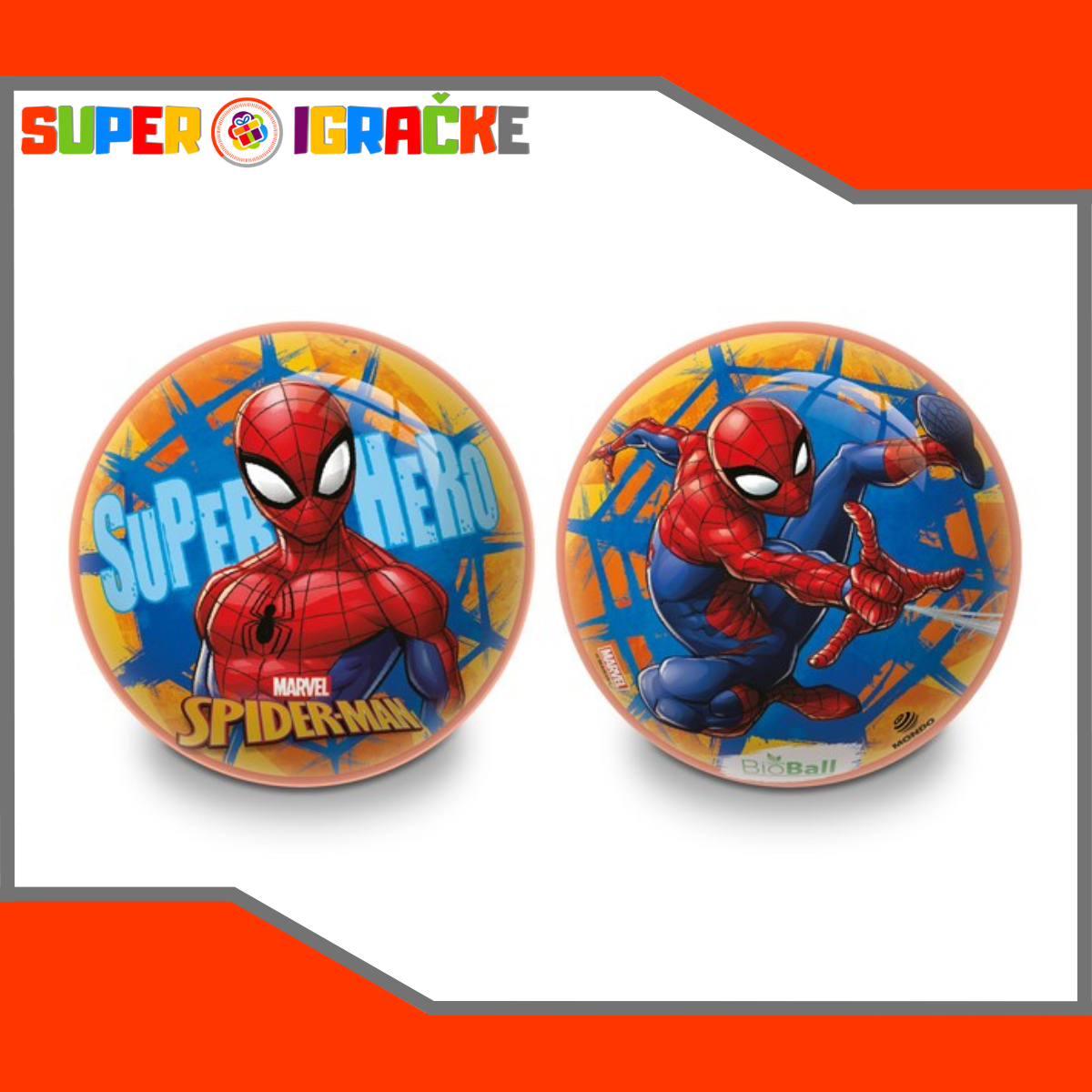 Lopta PVC 14cm - Spiderman