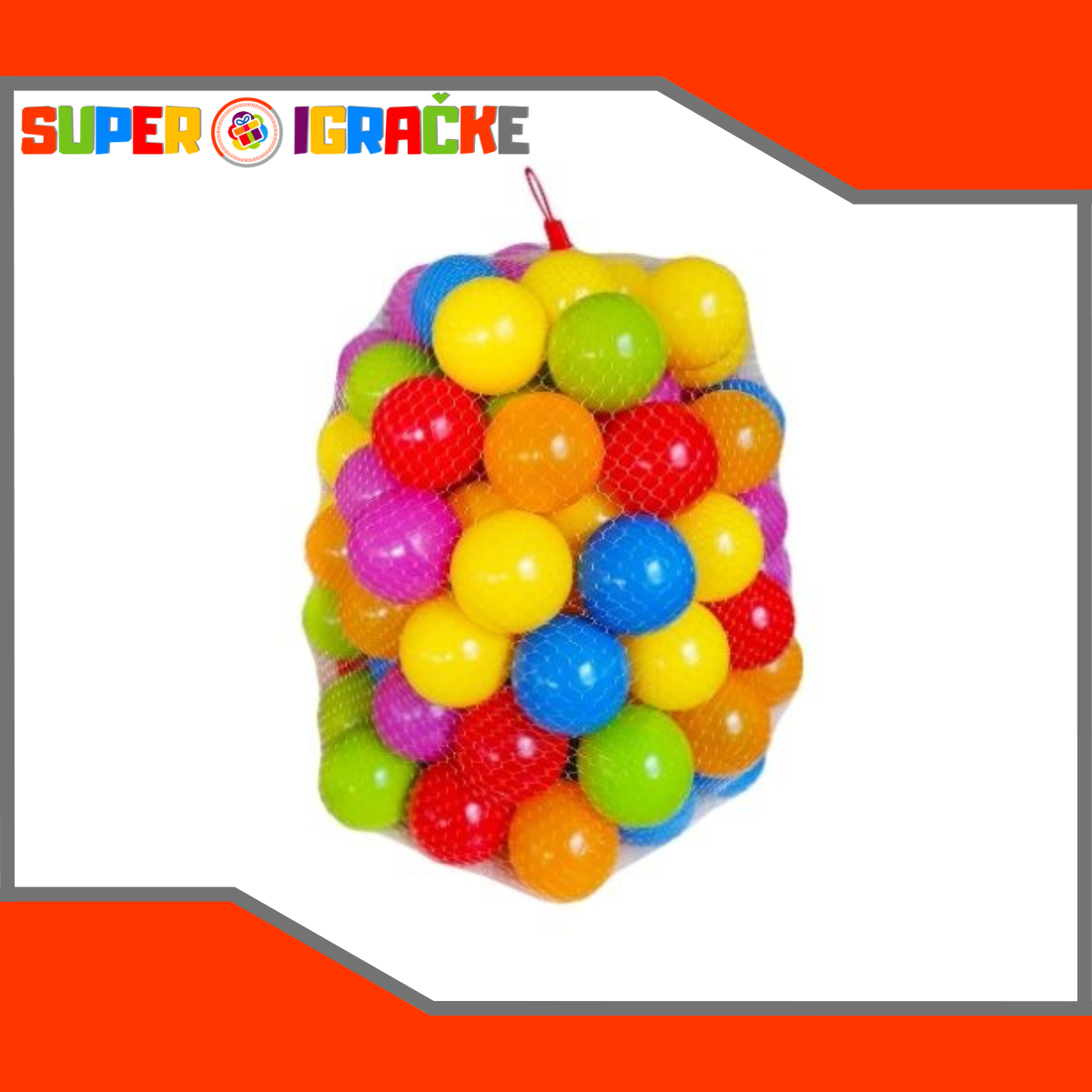 Loptice u mrežici set 50kom