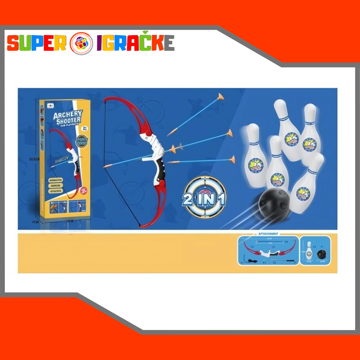 Luk i strela i kuglana set