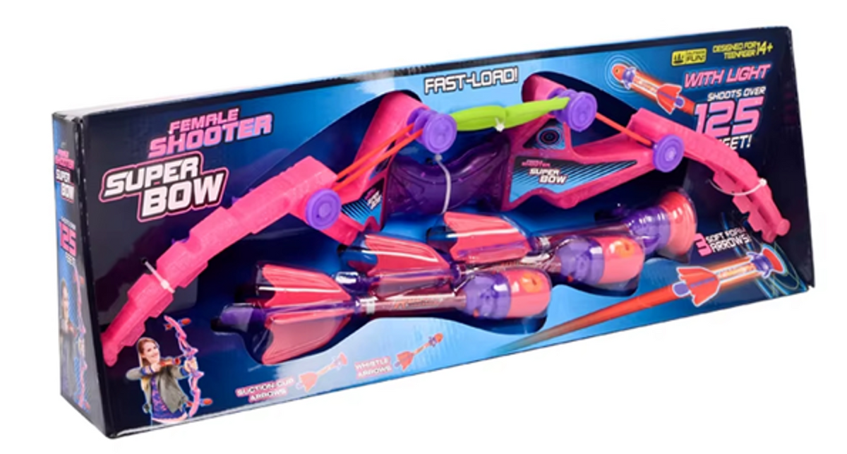 Luk i strele set roze