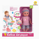 Lutka 30cm na baterije sa kadom