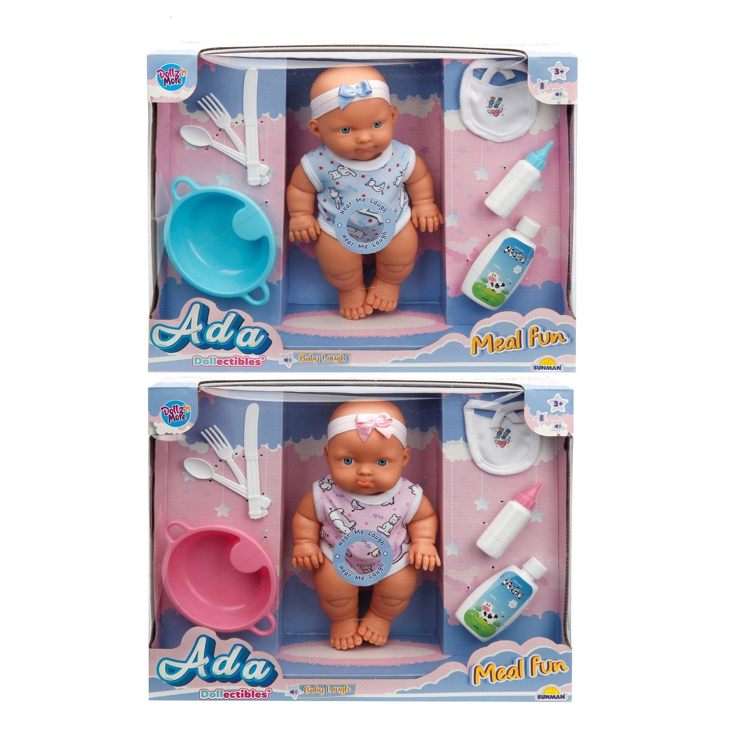 Lutka beba Ada i set za hranjenje