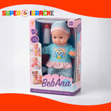 Lutka beba Sovica sa flašicom 30cm