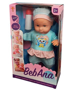 Lutka beba Sovica sa flašicom 30cm