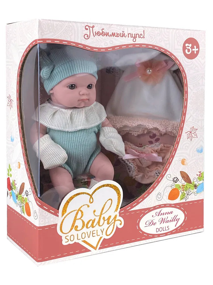 Lutka beba plavo odelce 20cm