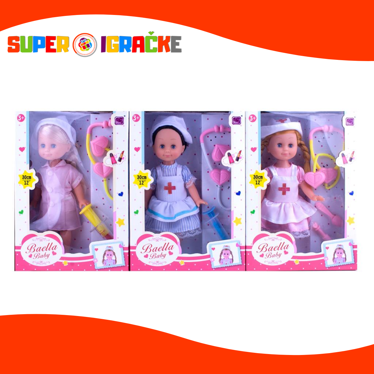 Lutka bolničarka 30cm