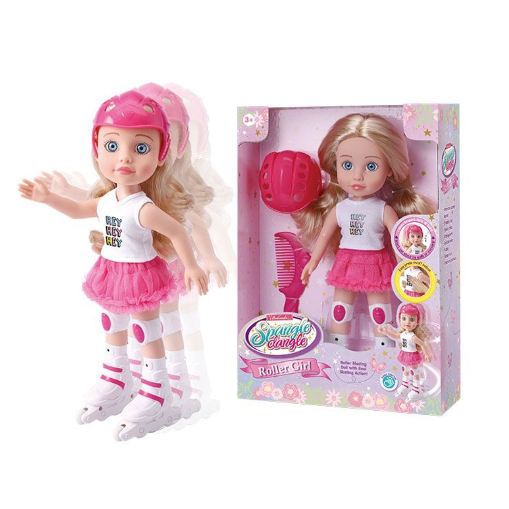 Lutka koja vozi rolere sa muzikom