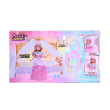 Lutka u haljini sa sobom i nameštajem