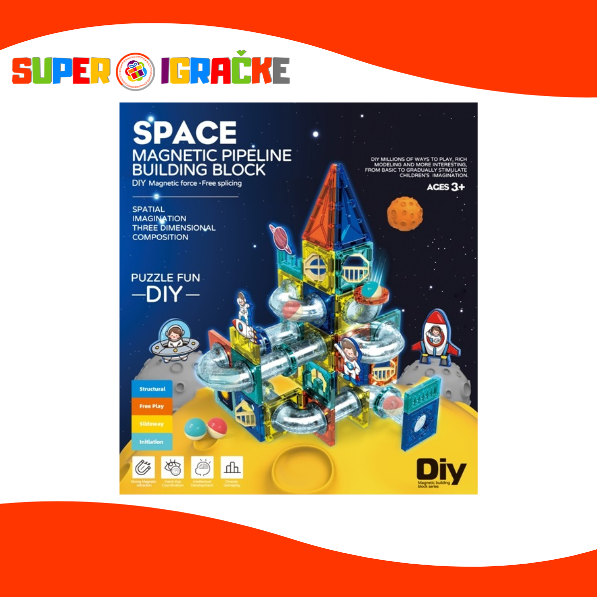 Magnetne kocke Svemir - 99 delova