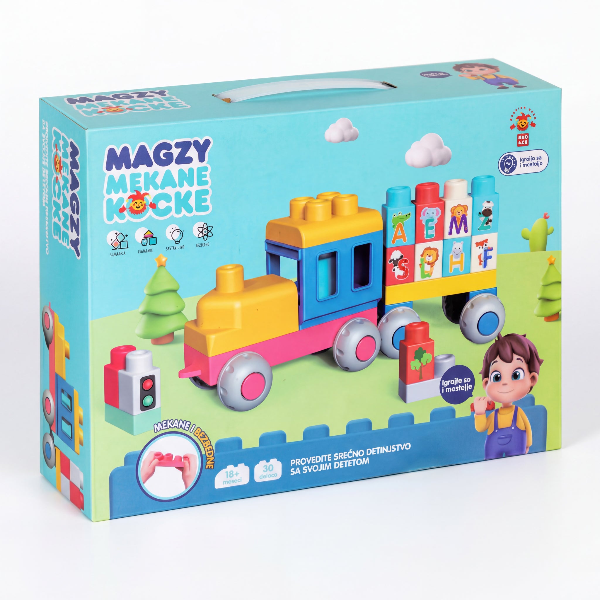 Magzy mekane kocke vozić 30kom