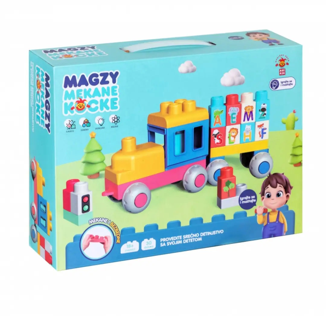 Magzy mekane kocke vozić 30kom