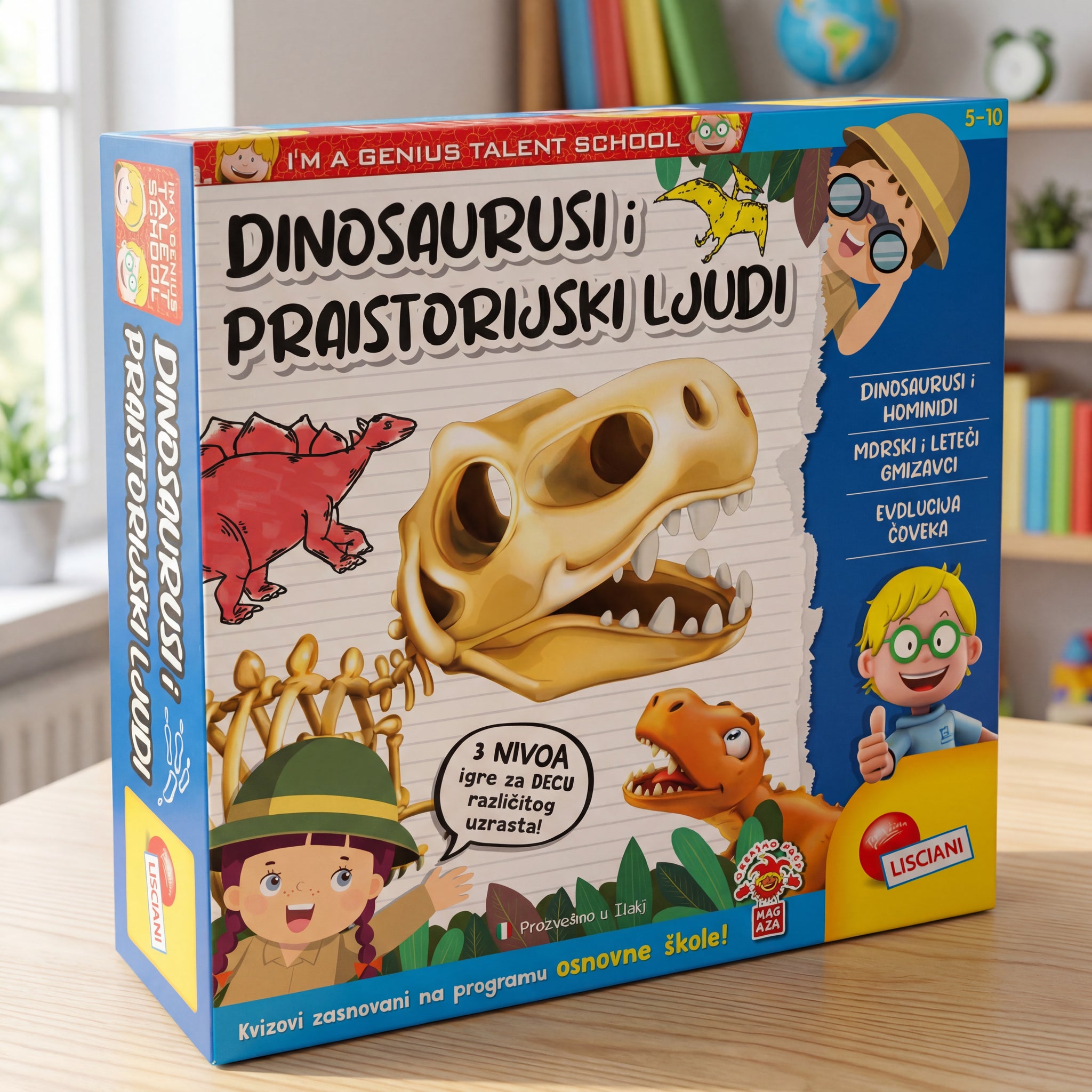 Mali genije edukativni set - Dinosaurusi i primati
