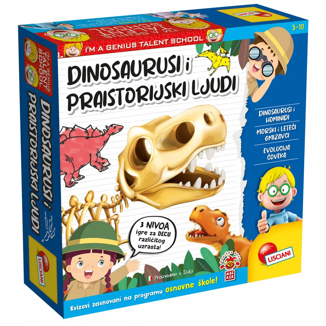 Mali genije edukativni set - Dinosaurusi i primati