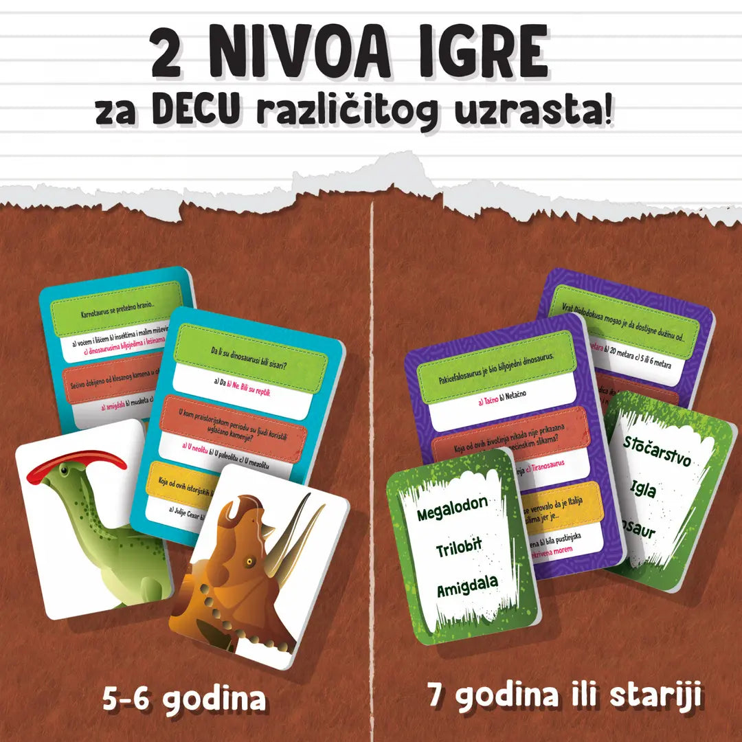 Mali genije edukativni set - Dinosaurusi i primati