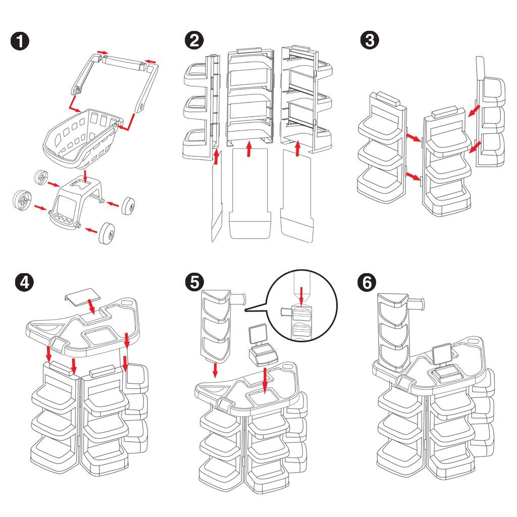 Market set i kolica za kupovinu
